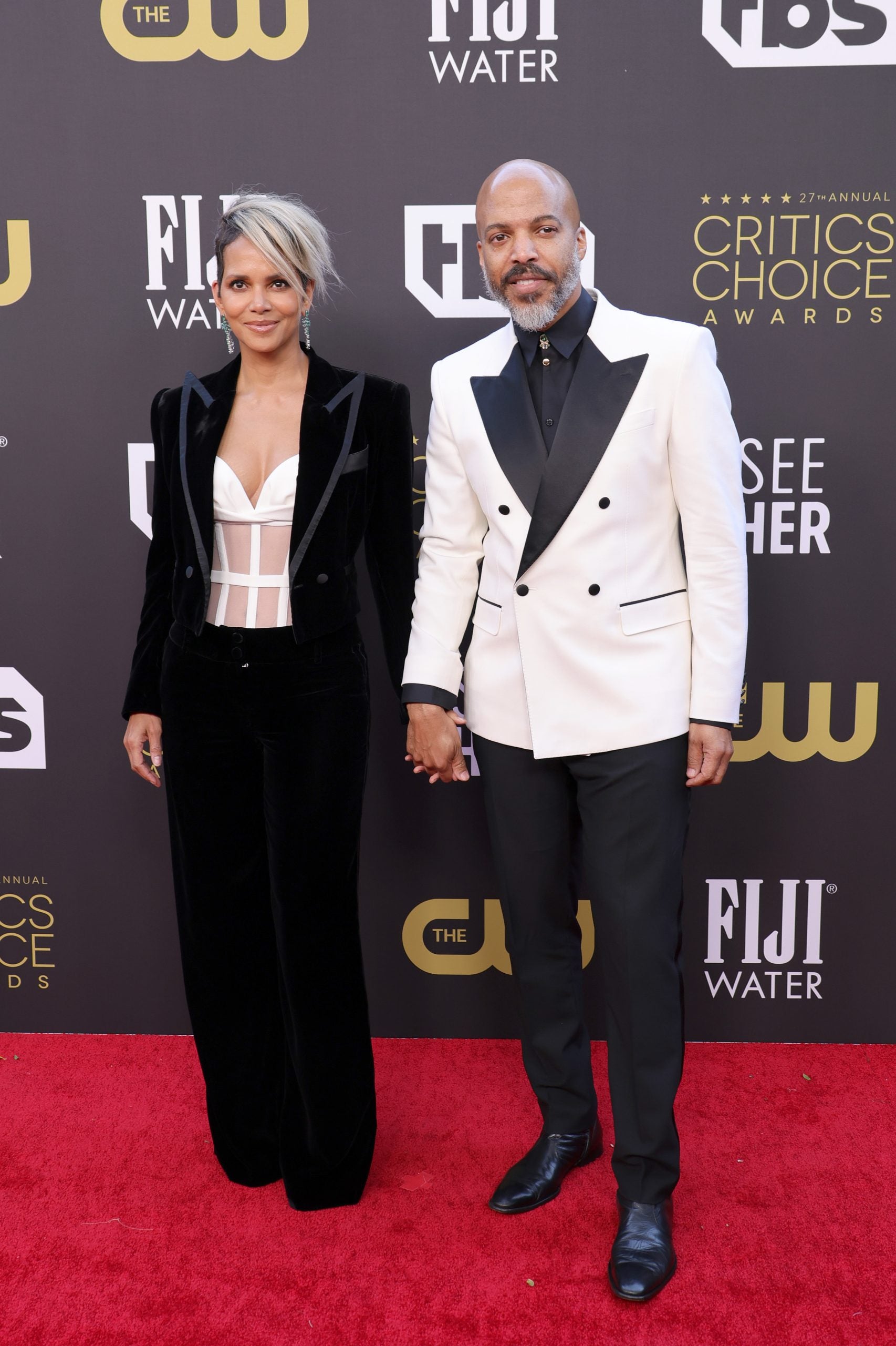 Issa Rae and Louis Diame at the 2022 Critics' Choice Awards