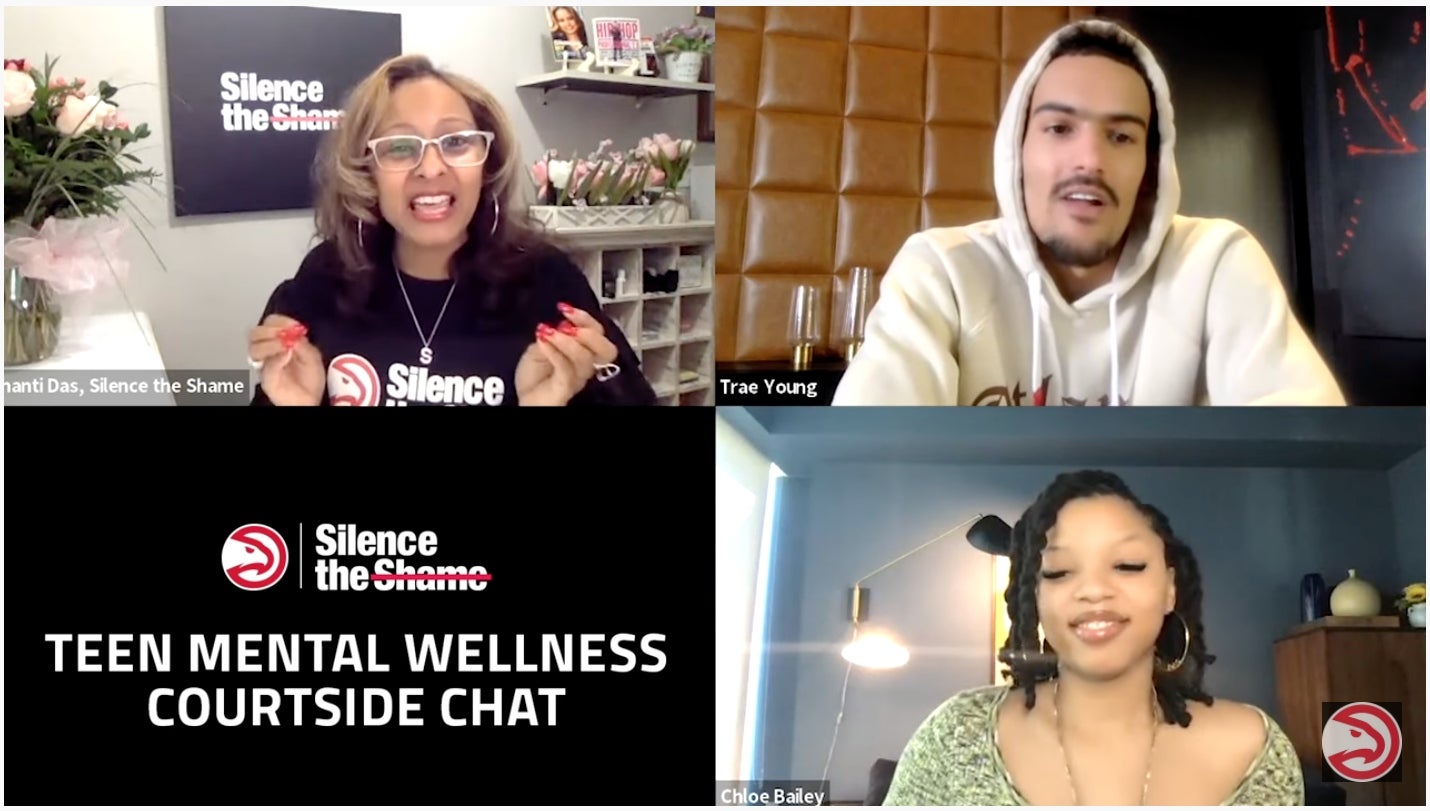 'Words Do Hurt': Chloe Bailey And Trae Young Talk Mental Health And Social Media's Impact On It In 'Courtside Chat'