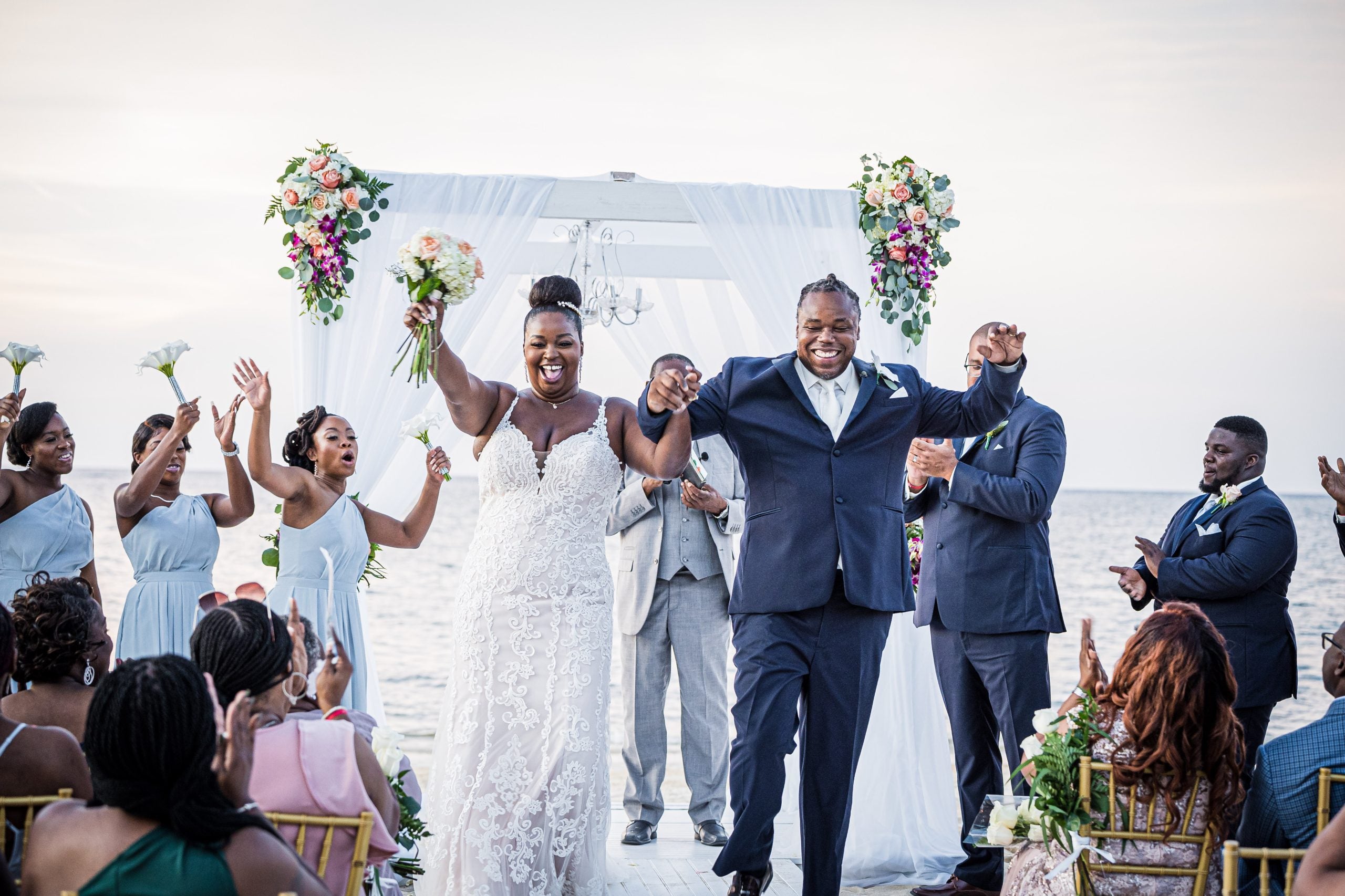 Bridal Bliss: Six-Footers Kimberly And Torrey Said “I Do” In Montego Bay With A Fiery Fête