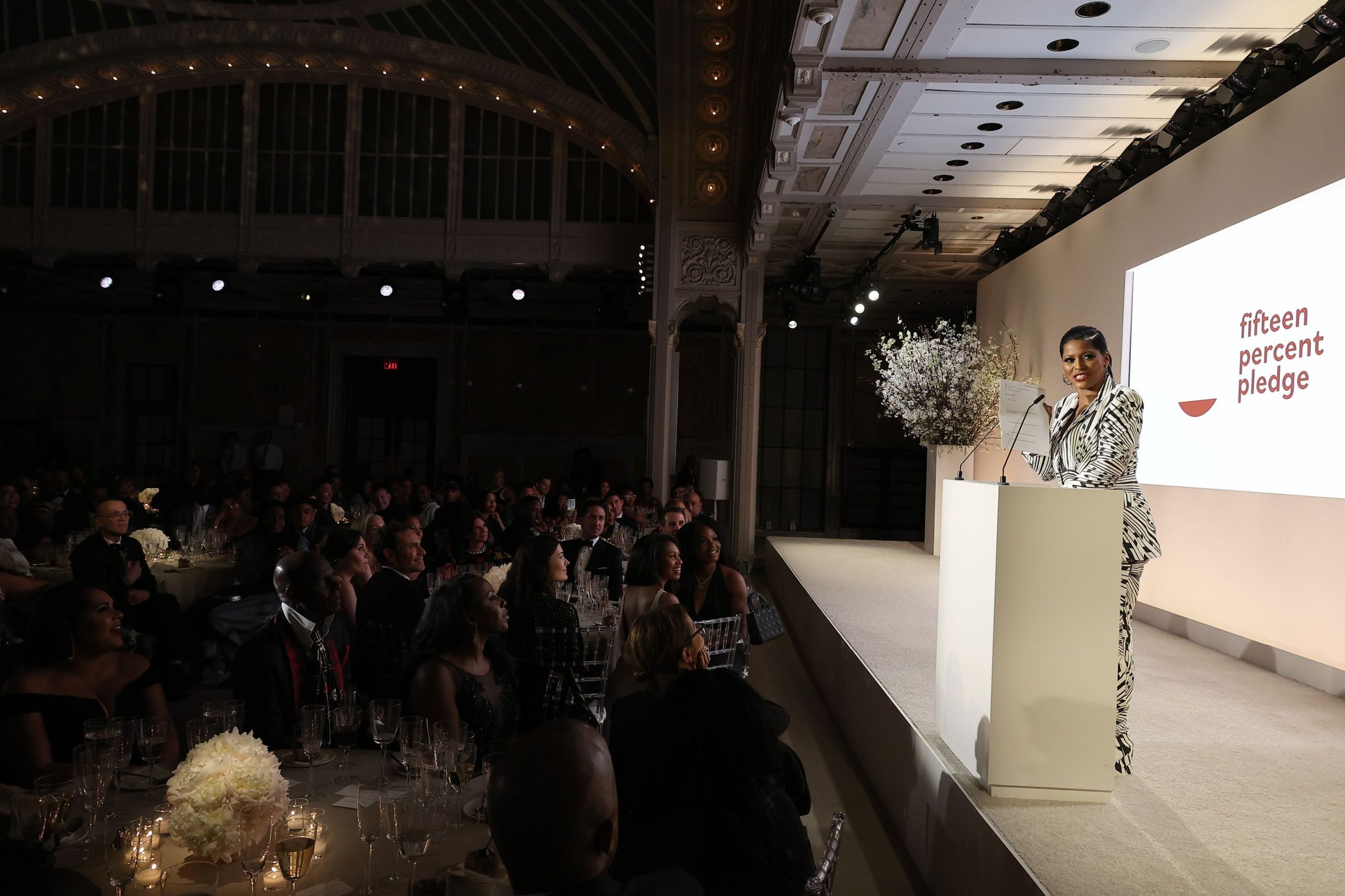 Dapper Dan, Iman, Tamron Hall, And More Celebrate Aurora James At Fifteen Percent Pledge’s First Annual Gala