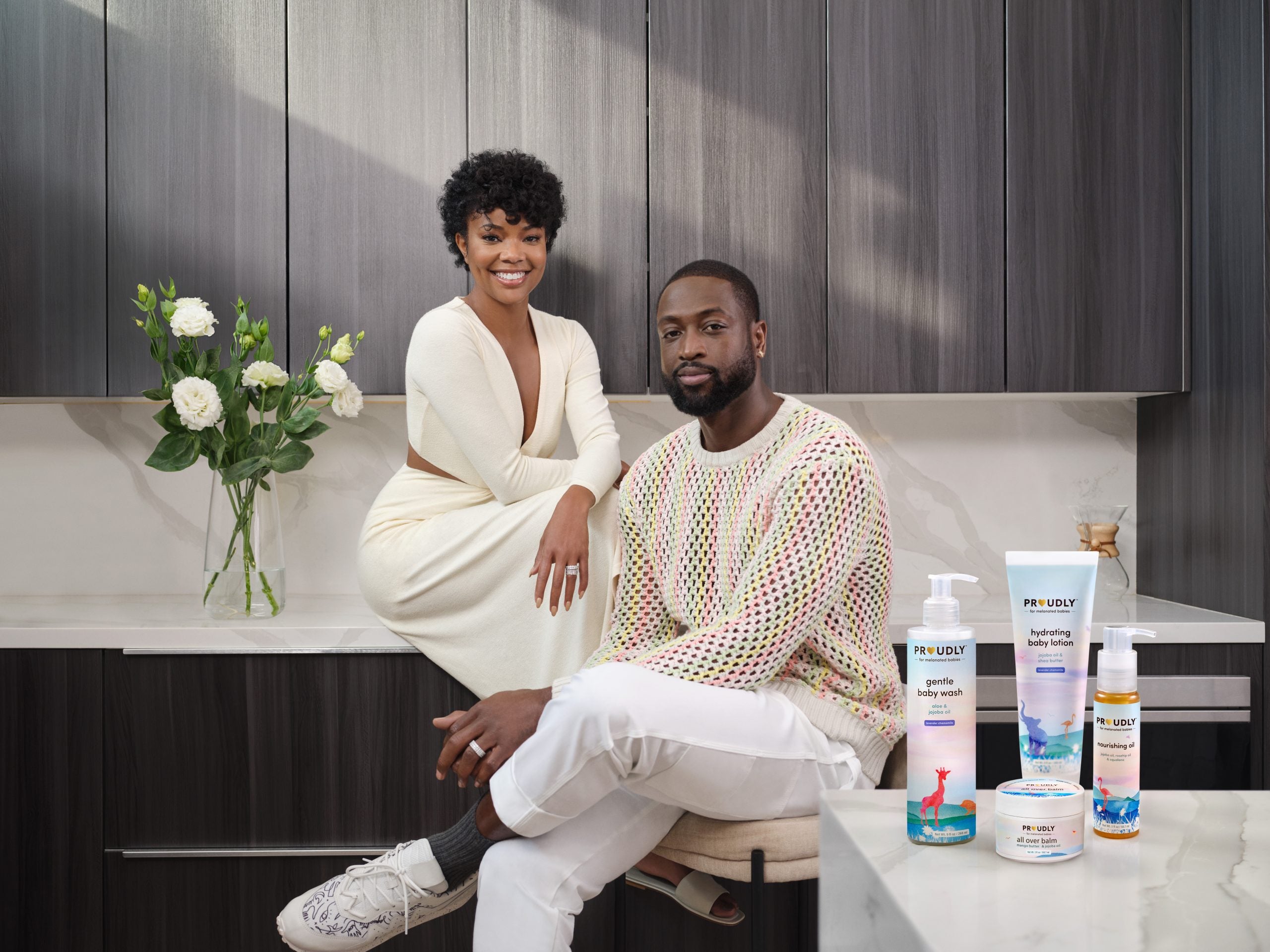 Get A First Look At Proudly, Gabrielle Union And Dwyane Wade's Baby Care Line For Kids Of Color