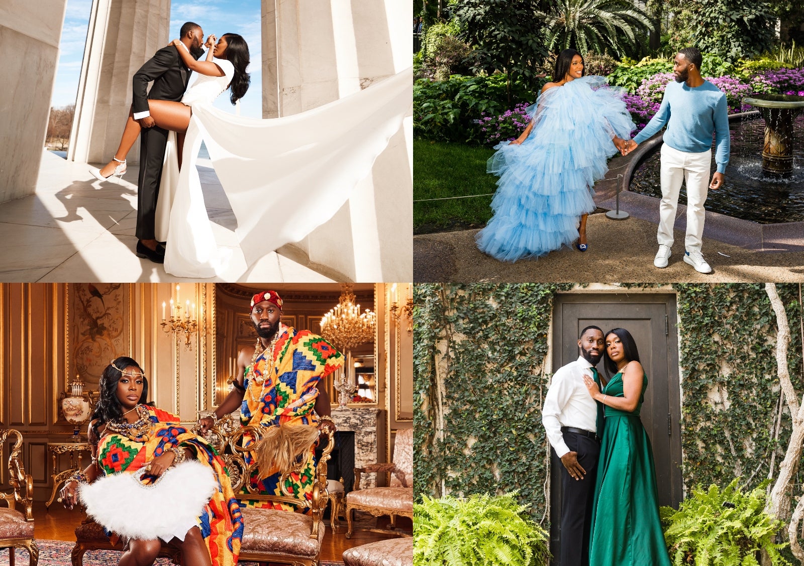 Old, New, Borrowed, Blue: This Couple’s Epic Engagement Shoot Included Four Fabulous Outfit Changes