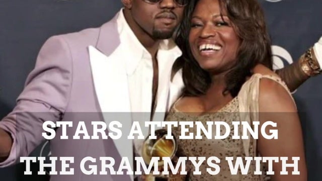 Photos Of Stars Attending The Grammys With Their Moms