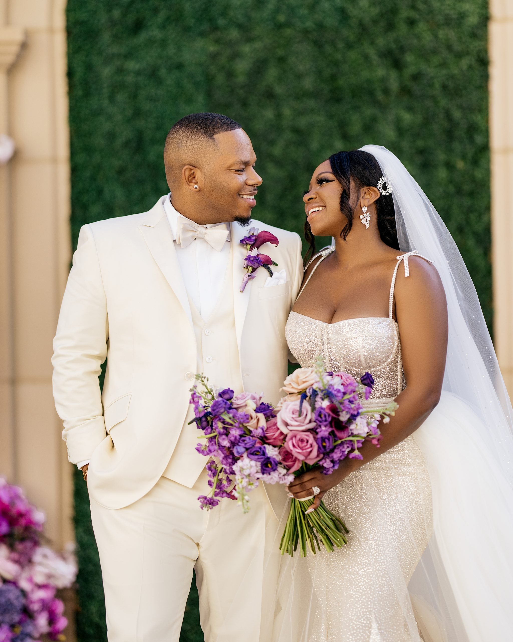 LaLa Caught The Bouquet, Tevin Campbell Sang And Montell Jordan Officiated At Naturi Naughton And Two Lewis’s Star-Studded Wedding