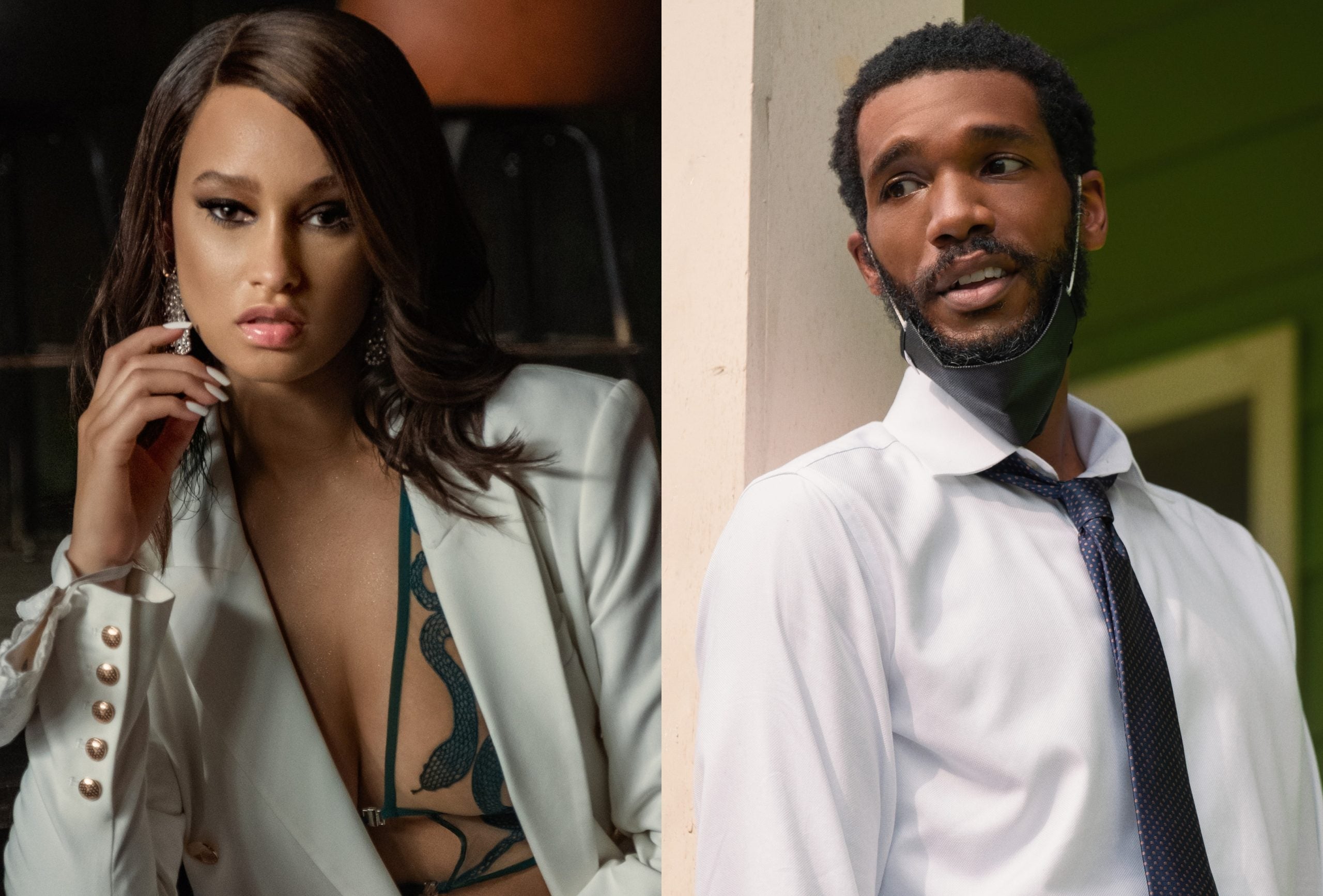 Elarica Johnson, Parker Sawyers Reveal What's Next For Hailey and Andre On 'P-Valley' Season 2