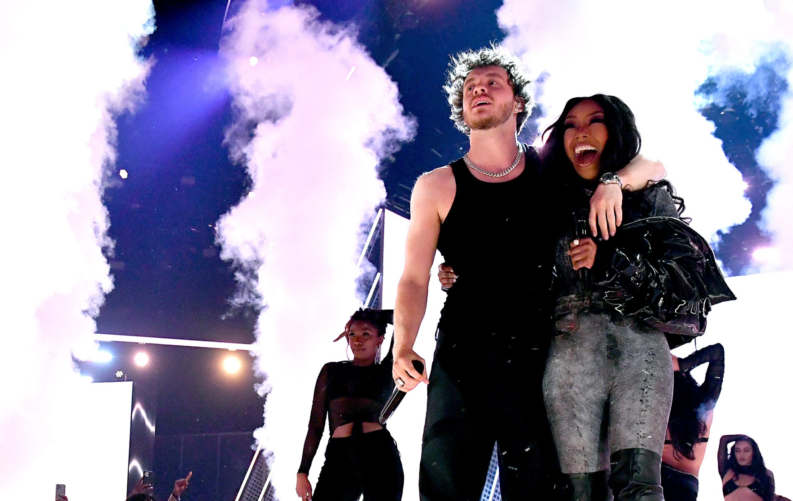 Brandy Joins Jack Harlow On Stage At The 2022 BET Awards