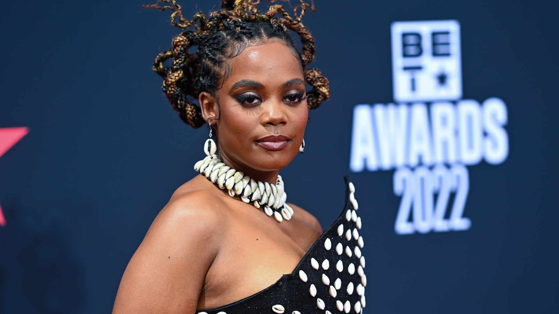 For The Culture: Novi Brown Wore A Cowrie Shell Dress To The BET Awards 2022