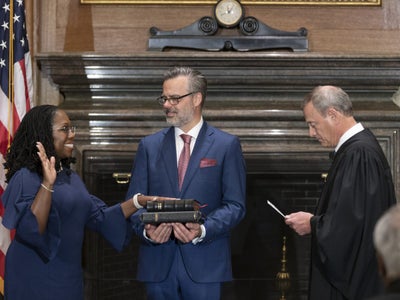 Ketanji Brown Jackson Sworn In To Supreme Court As First Black Woman Justice