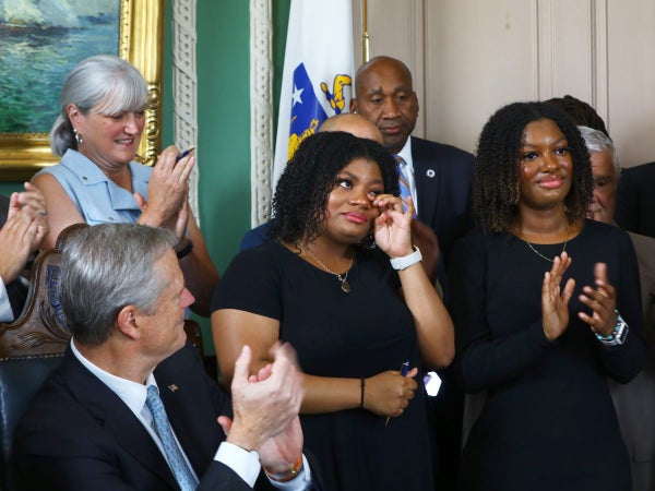 Massachusetts Signs CROWN Act, Twins Suspended For Box Braids Present At Ceremony￼