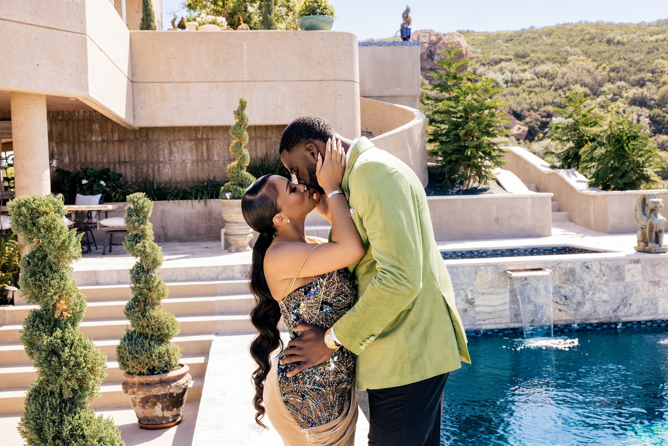 Exclusive: See NBA Star Draymond Green And Hazel Renee’s Stunning Engagement Shoot