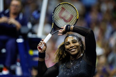 Behind Serena Williams  Sparkling Nike US Open Outfit