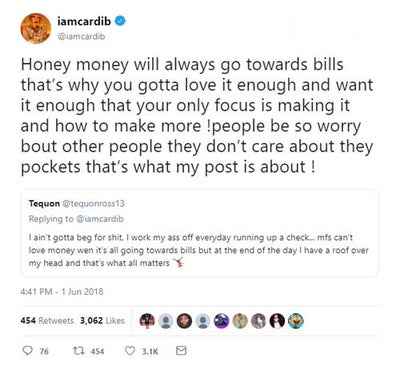 4 times Cardi B told the truth about money