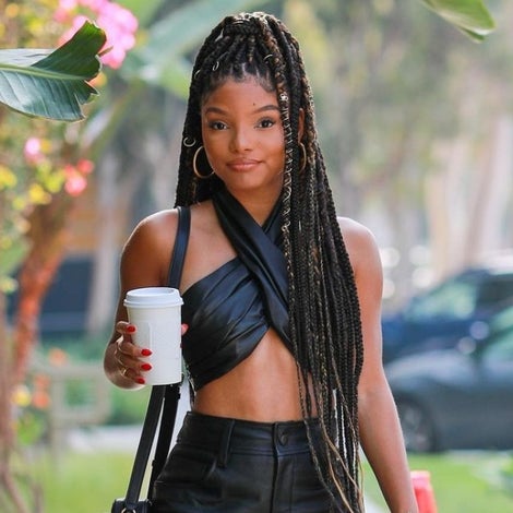 Halle Bailey Struts Through LA In This Must See Leather Fit