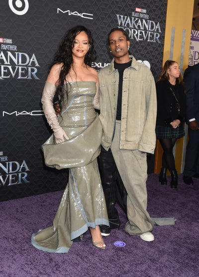 Rihanna Shimmers in Rick Owens at Wakanda Forever Premiere