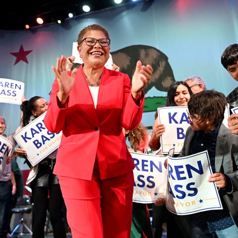 Rep. Karen Bass Becomes First Black Woman Elected Mayor Of Los Angeles
