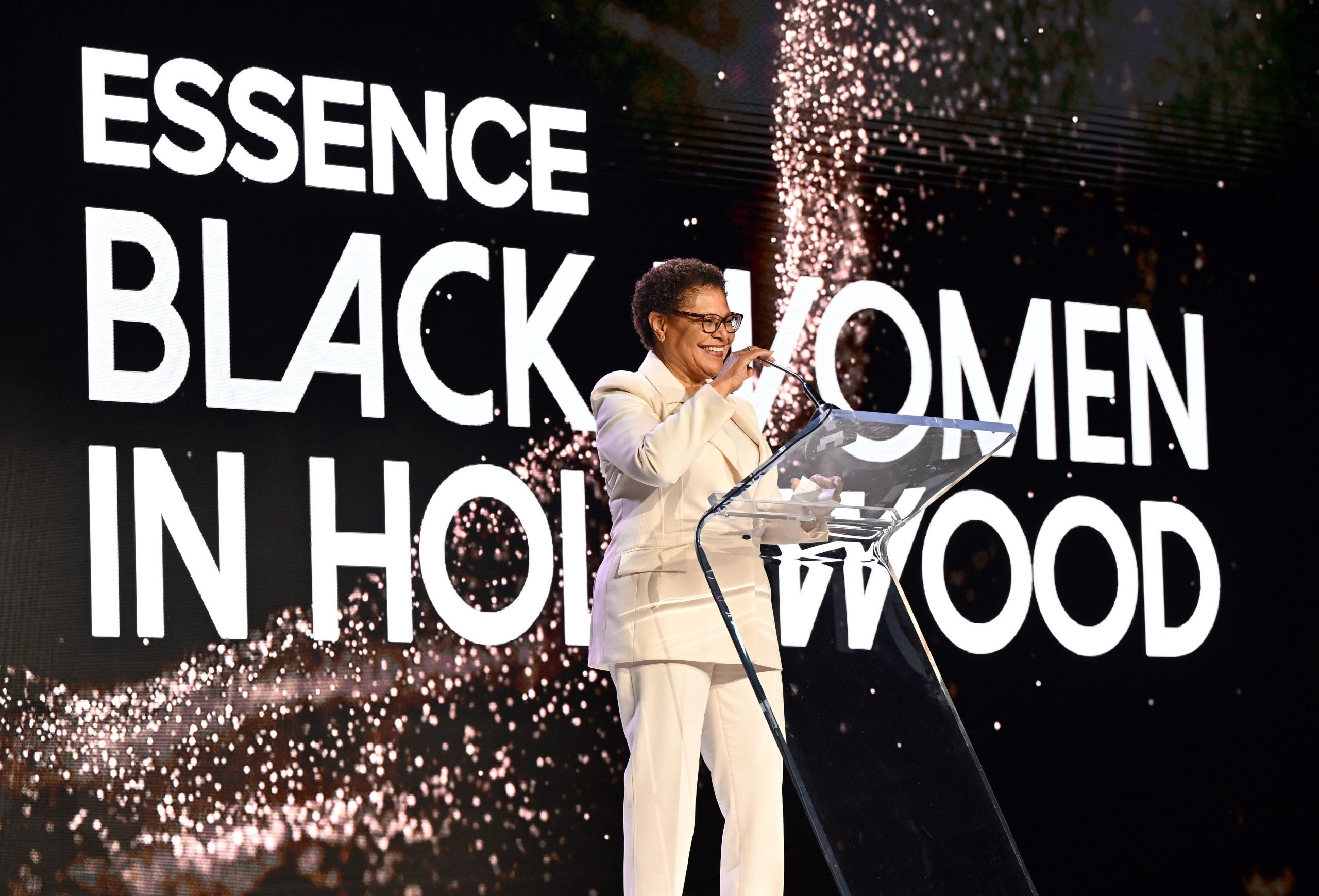 LA Mayor Karen Bass Salutes The Supportive Nature of Black Women At ESSENCE Black Women In Hollywood