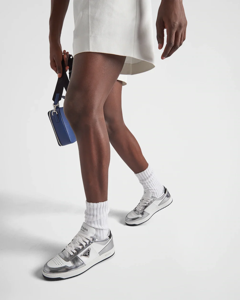 Neutrals / White Crosty Onda Women's Designer Sneakers - White Italian Leather - Cream Accents | 6 UK