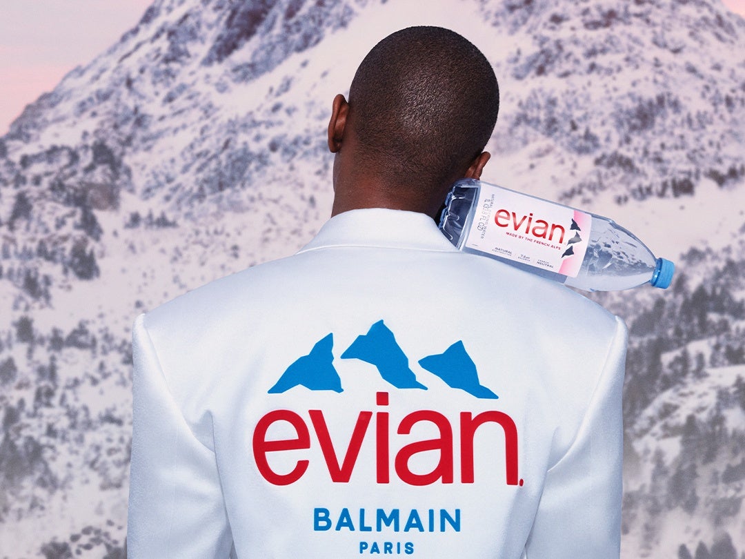 Balmain and Evian Make An Unlikely Pair