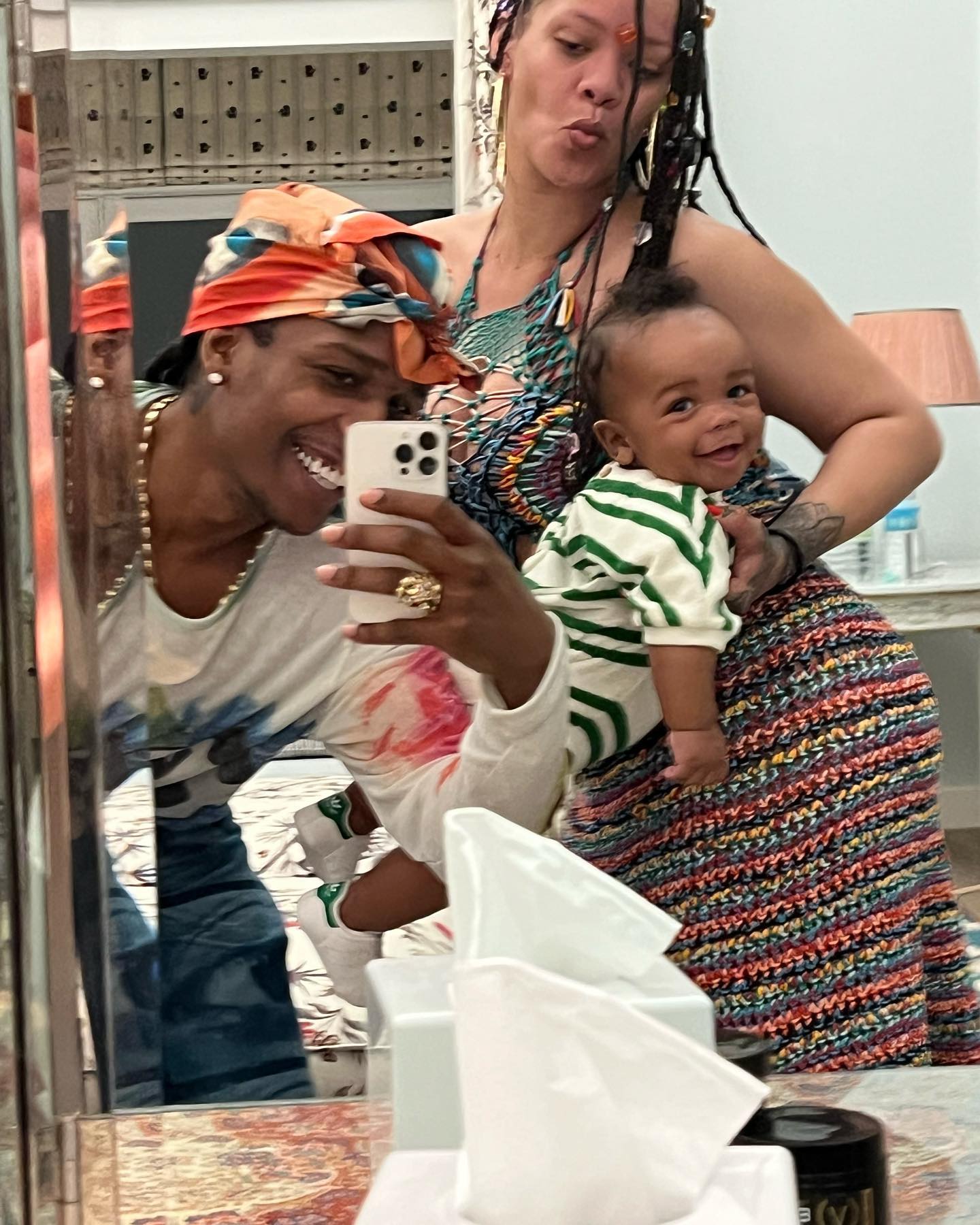 Rihanna And A$AP Rocky Celebrated Their Baby's First Birthday With Adorable  Family Pictures