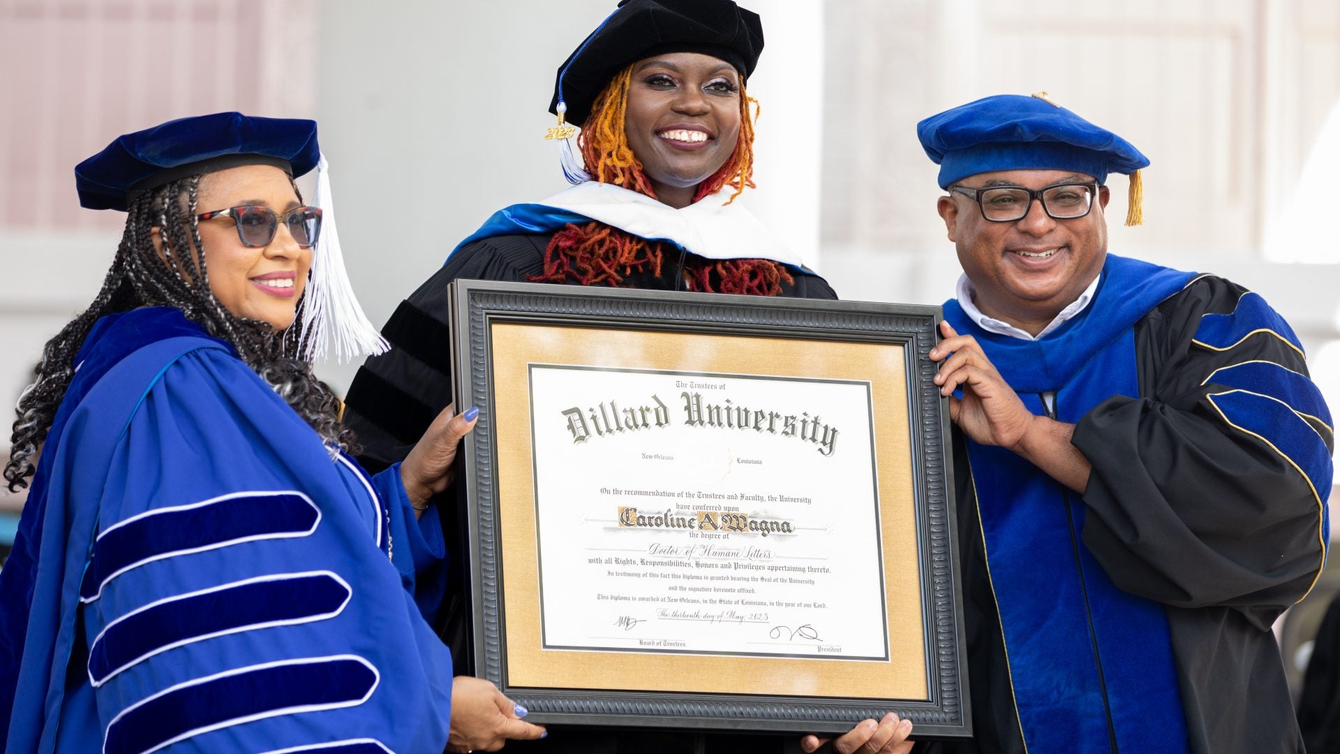 President And CEO Of ESSENCE Ventures Caroline Wanga Receives Honorary Degree From Dillard University And Delivers Powerful Commencement Speech