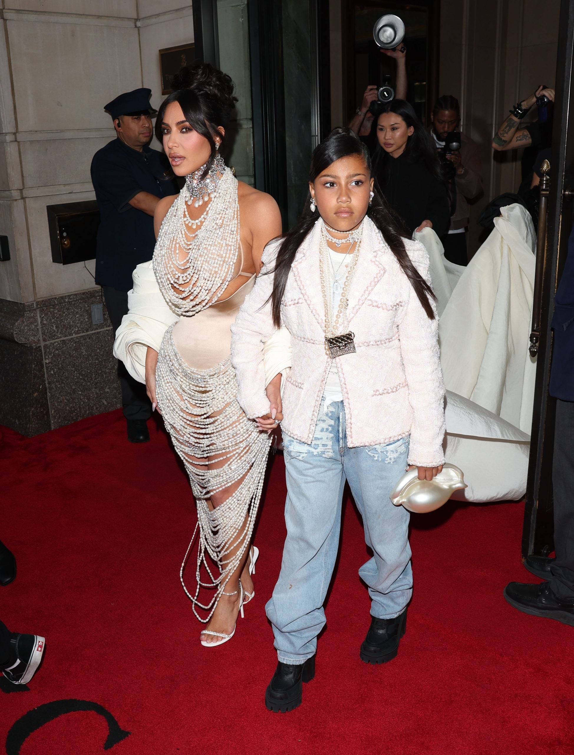 North West And Puma Sabti Curry Were By Their Moms' Side For The Met