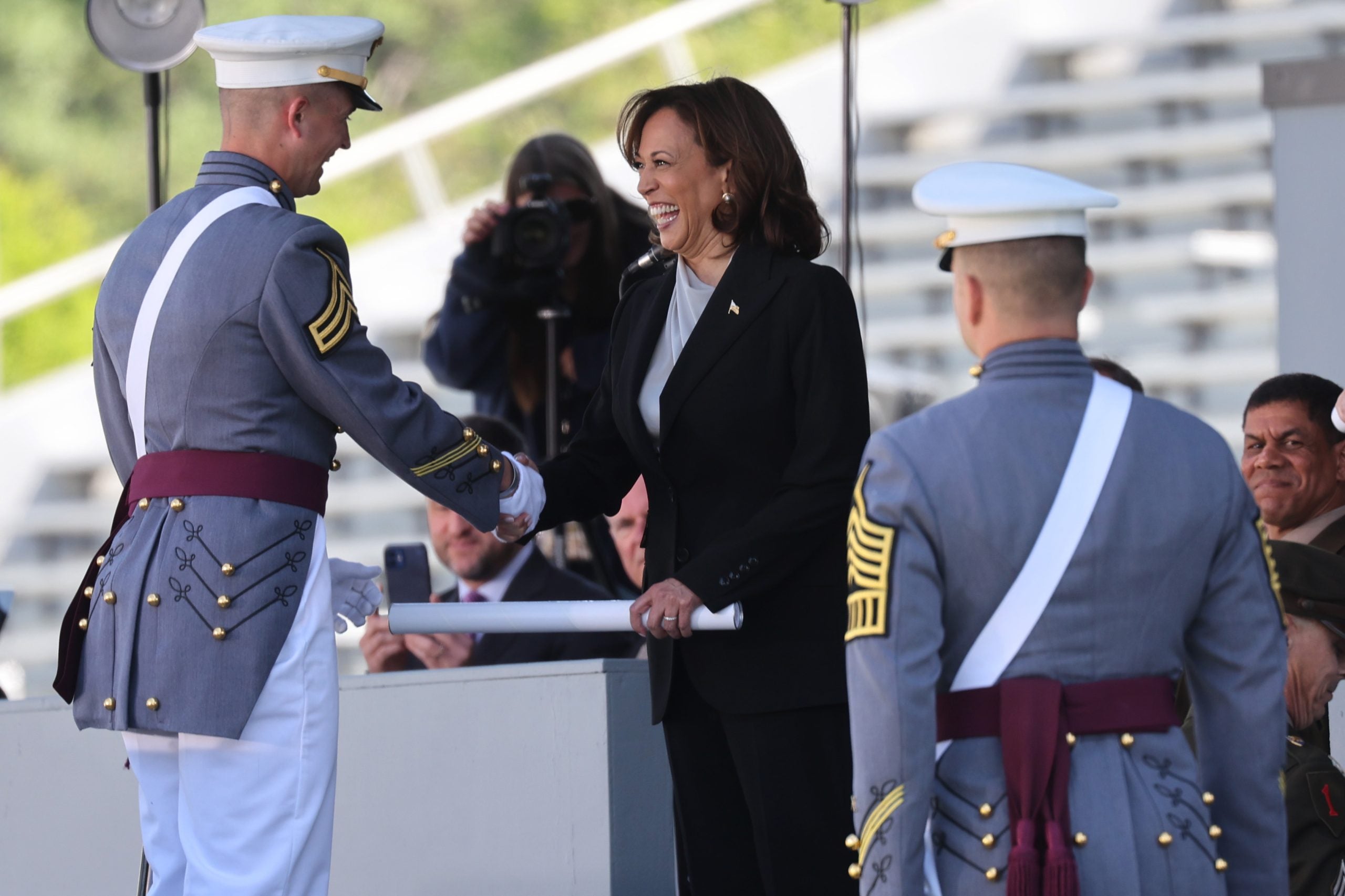 VP Kamala Harris Makes History As The First Woman To Deliver  Commencement Address At West Point