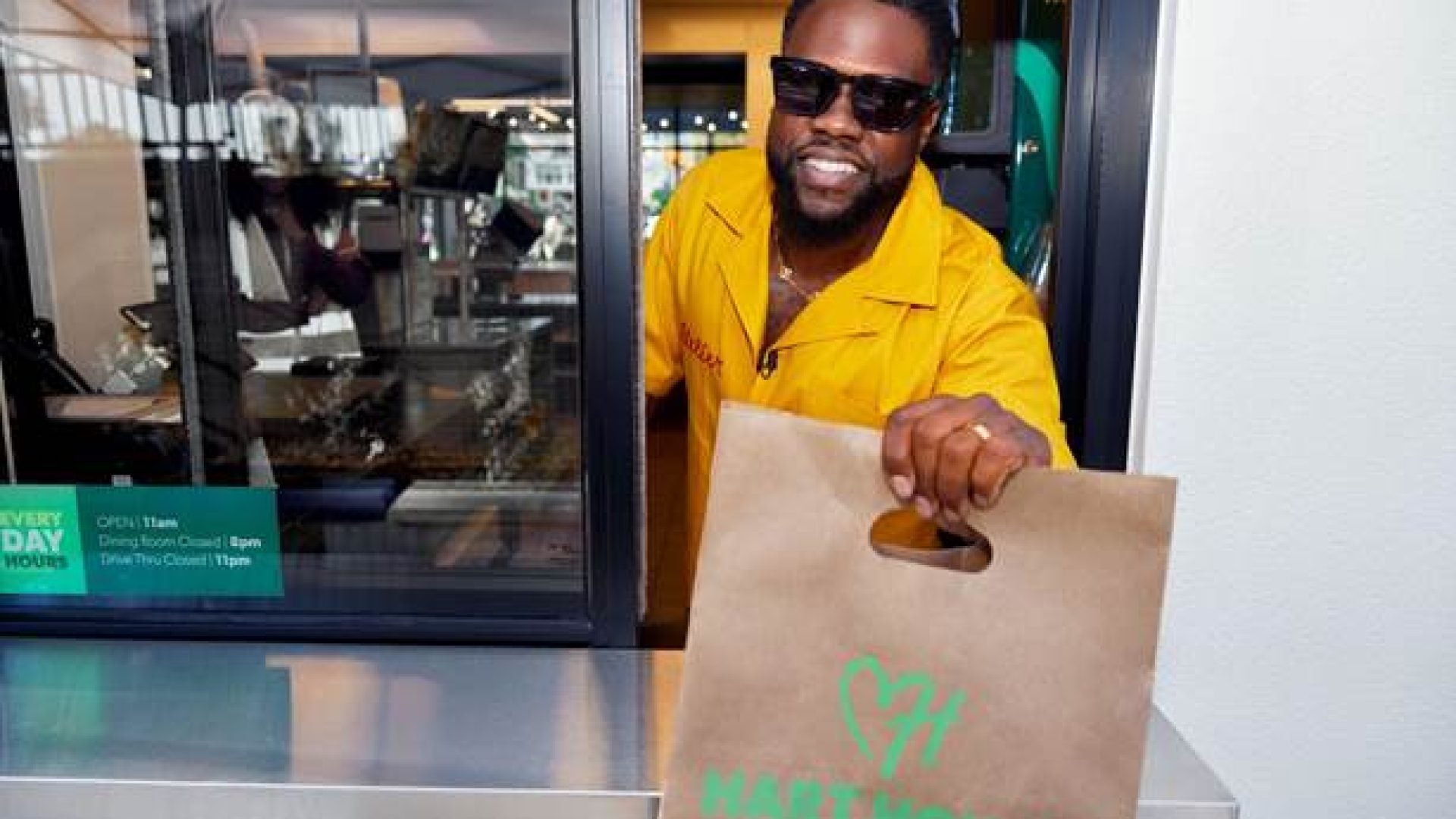 Kevin Hart Opens A Vegan Drive Thru In LA