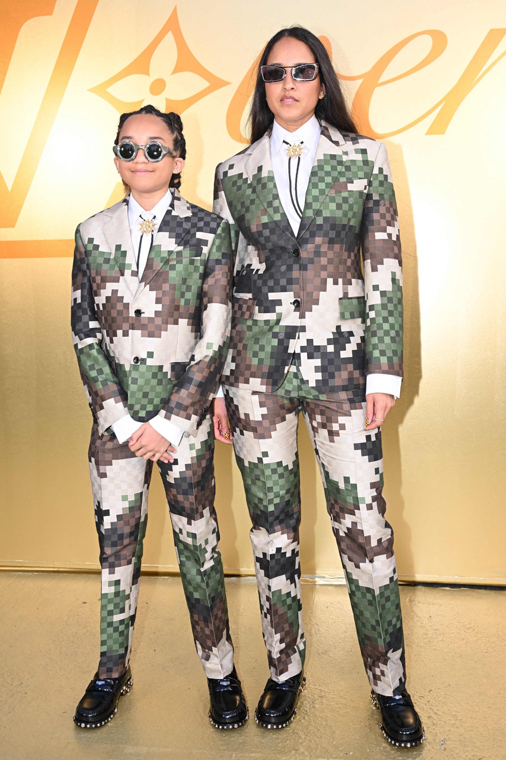 Pharrell’s Triplets Were Spotted For The First Time At His Premiere Fashion Show For Louis Vuitton