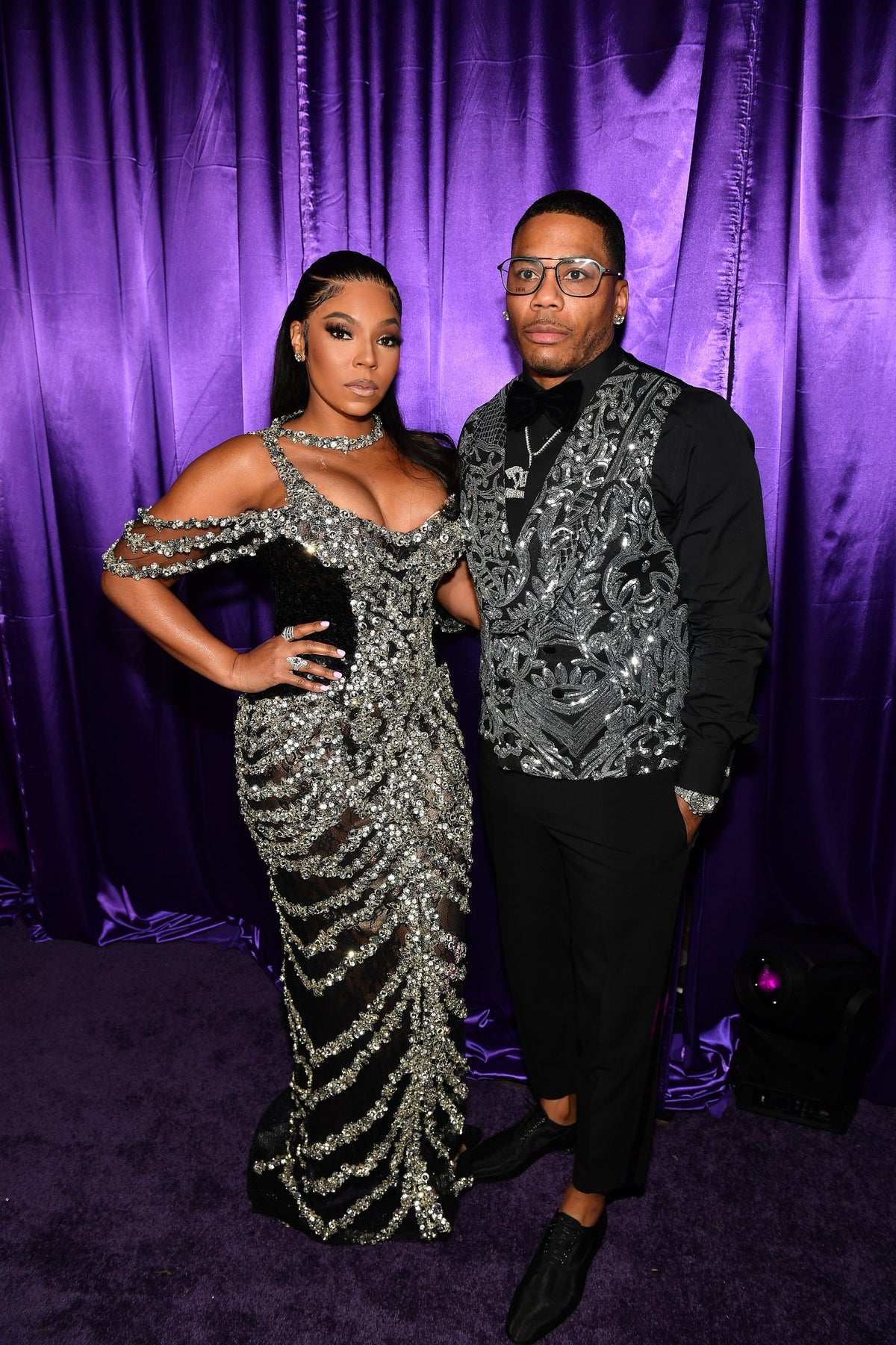 A Reunited Ashanti And Nelly Step Out For Date Night At StarStudded