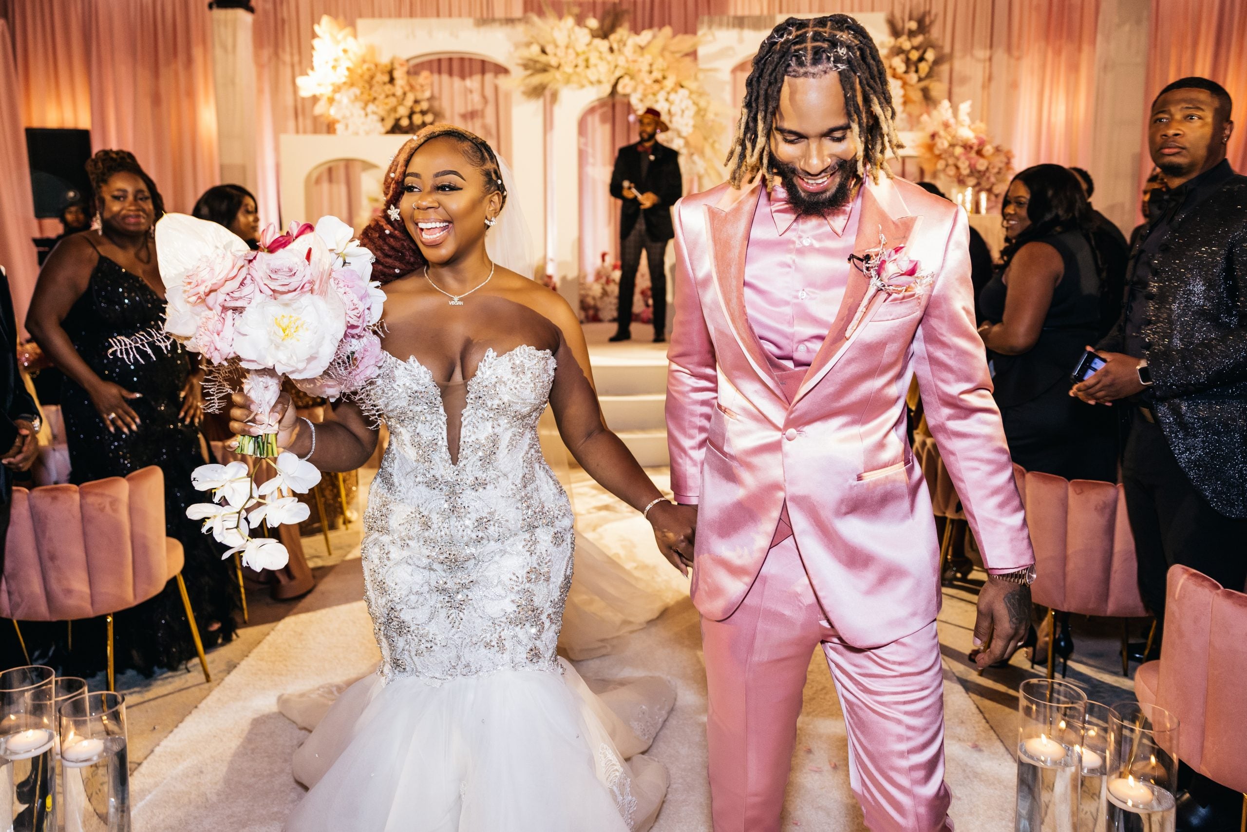 We Were Guests At Pinky Cole And Derrick Hayes’ Star-Studded Wedding In Atlanta