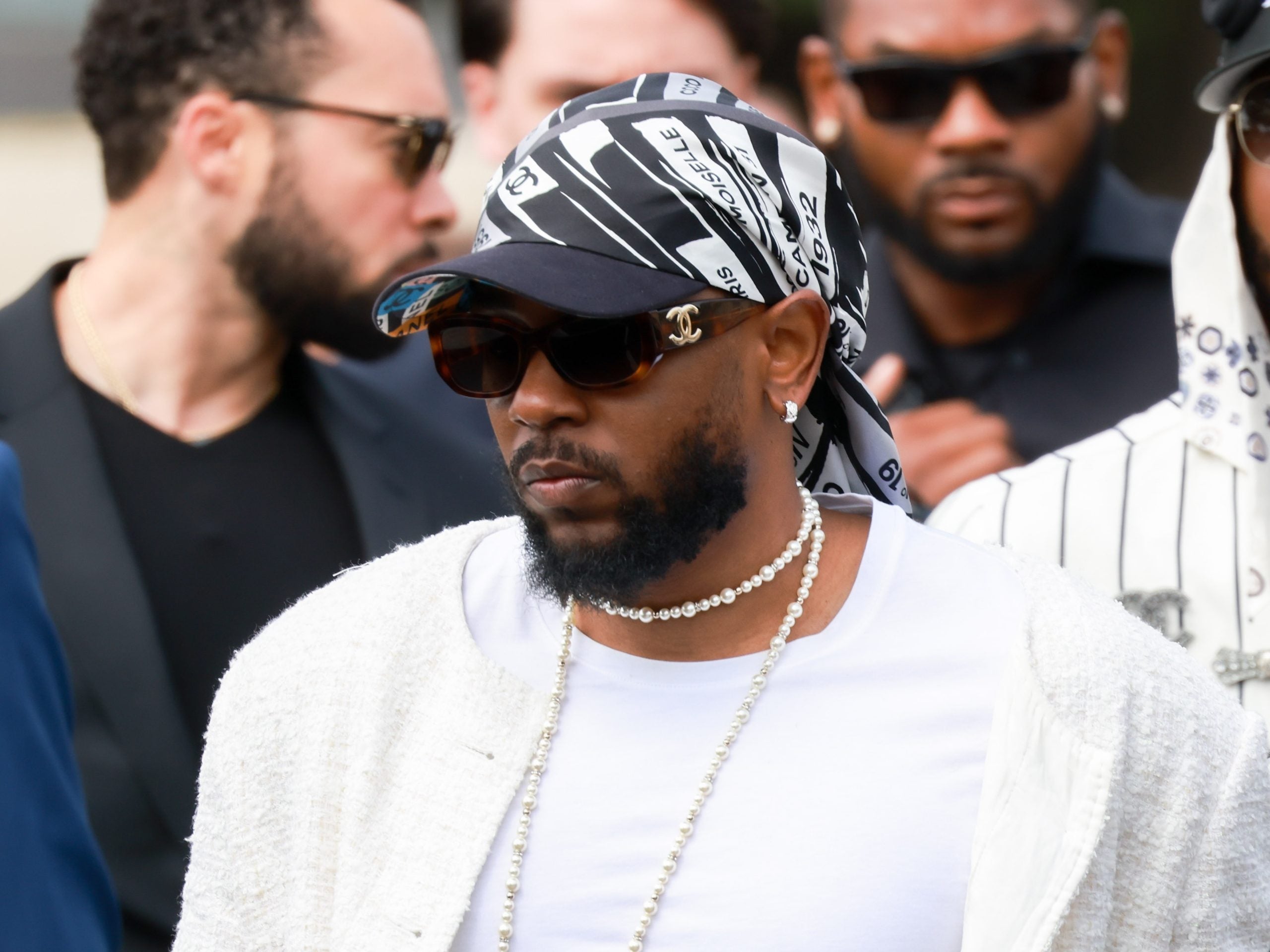 Rappers Kendrick Lamar And Gunna Sport Chanel Tweed Jackets