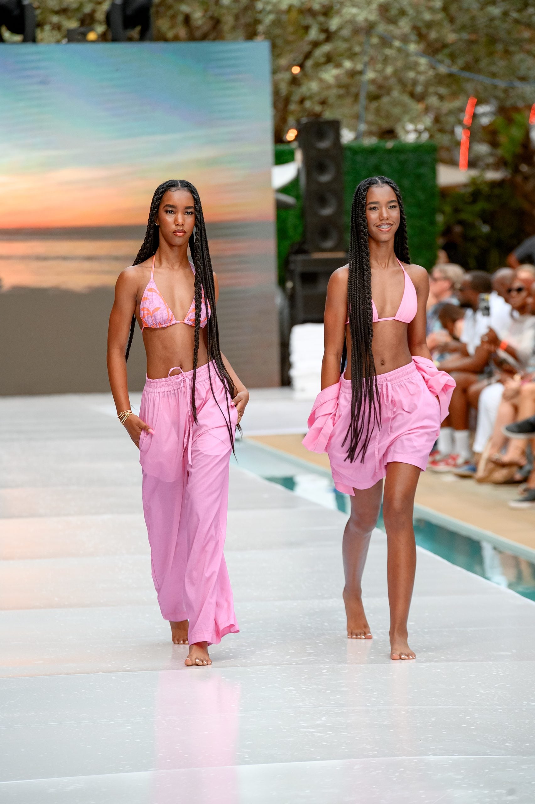 The Combs Twins, 16, Rip The Runway At Miami Swim Week