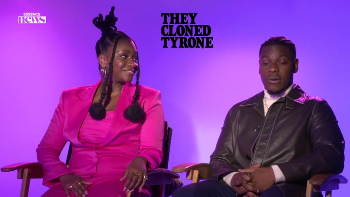 WATCH: Teyonah Parris & John Boyega Talk About Their Roles In The Movie ‘They Cloned Tyrone’