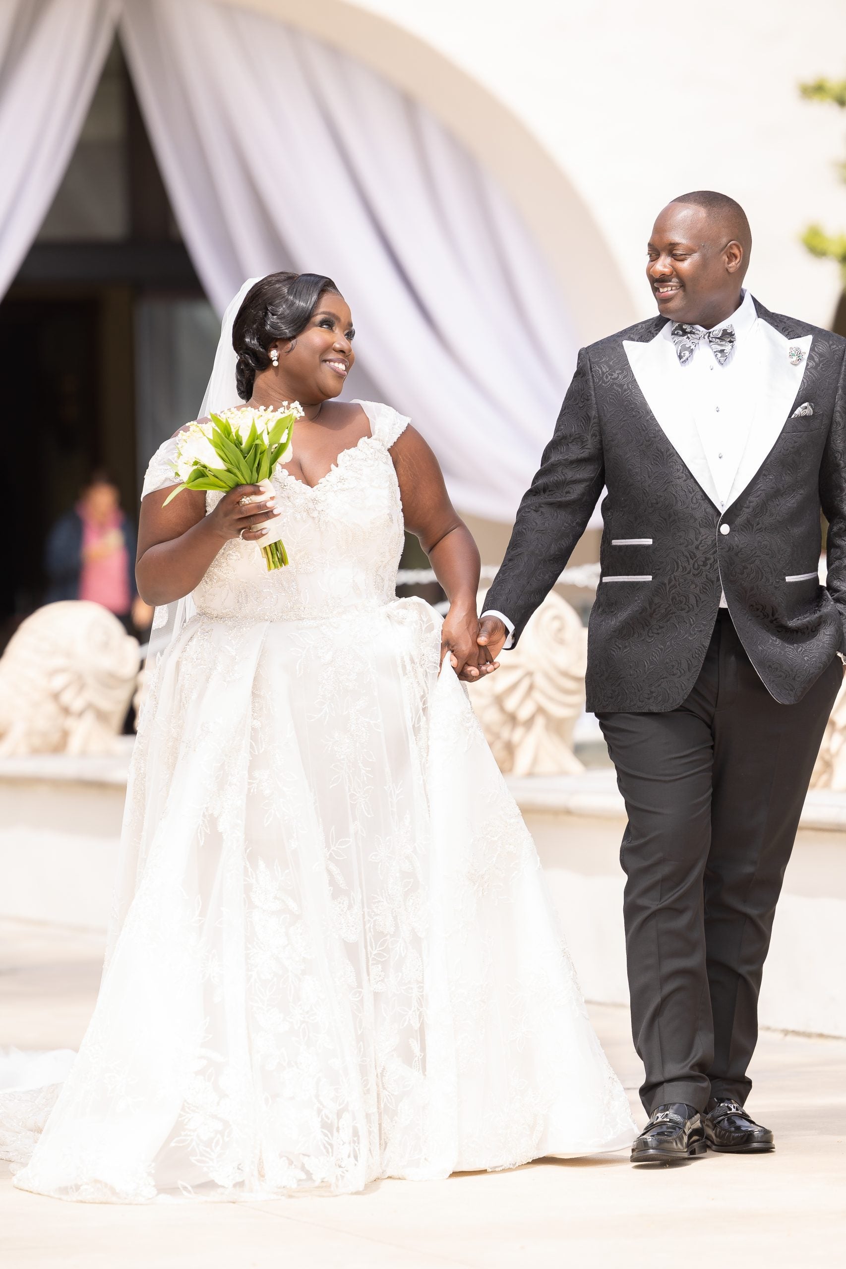 Bridal Bliss: Kelley And Moreno’s Vintage Black Hollywood Themed Wedding Brought Out The Stars Of Today
