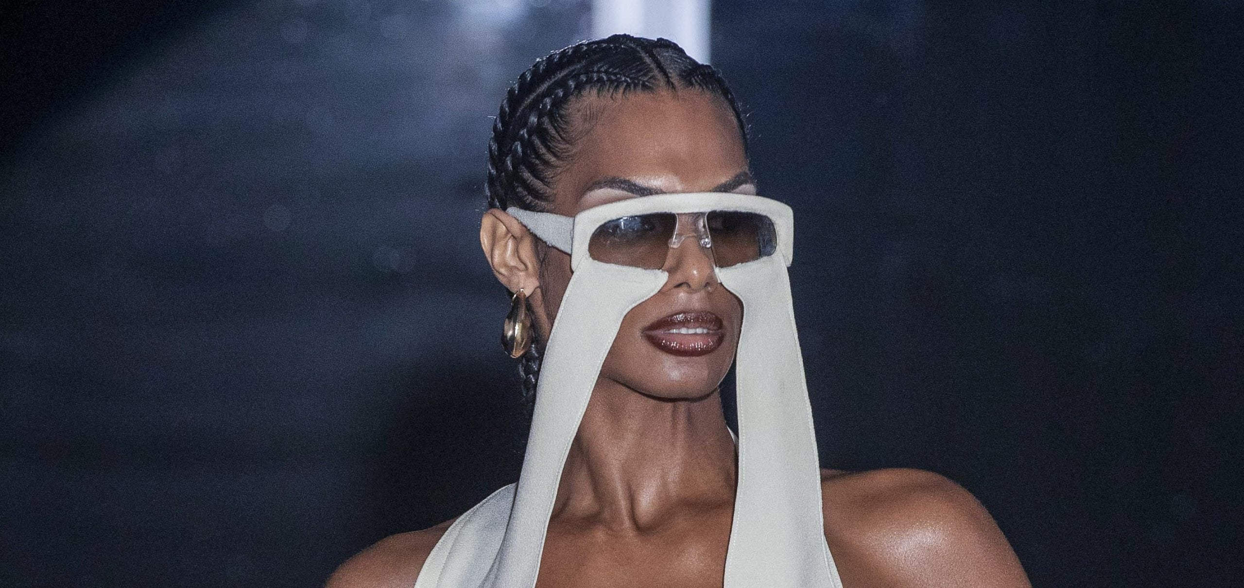 Luar’s SS24 Beauty Look Was All About Spiky Cornrows and 90s Supermodel-Inspired Makeup