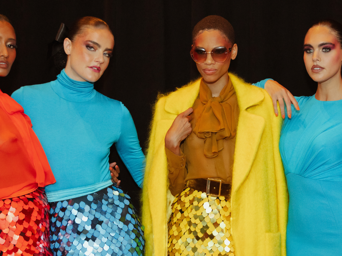 Backstage At Sergio Hudson’s Vintage-Inspired SS '24 Presentation