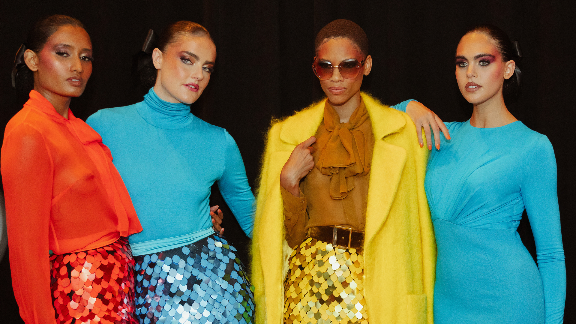 Backstage At Sergio Hudson’s Vintage-Inspired SS '24 Presentation