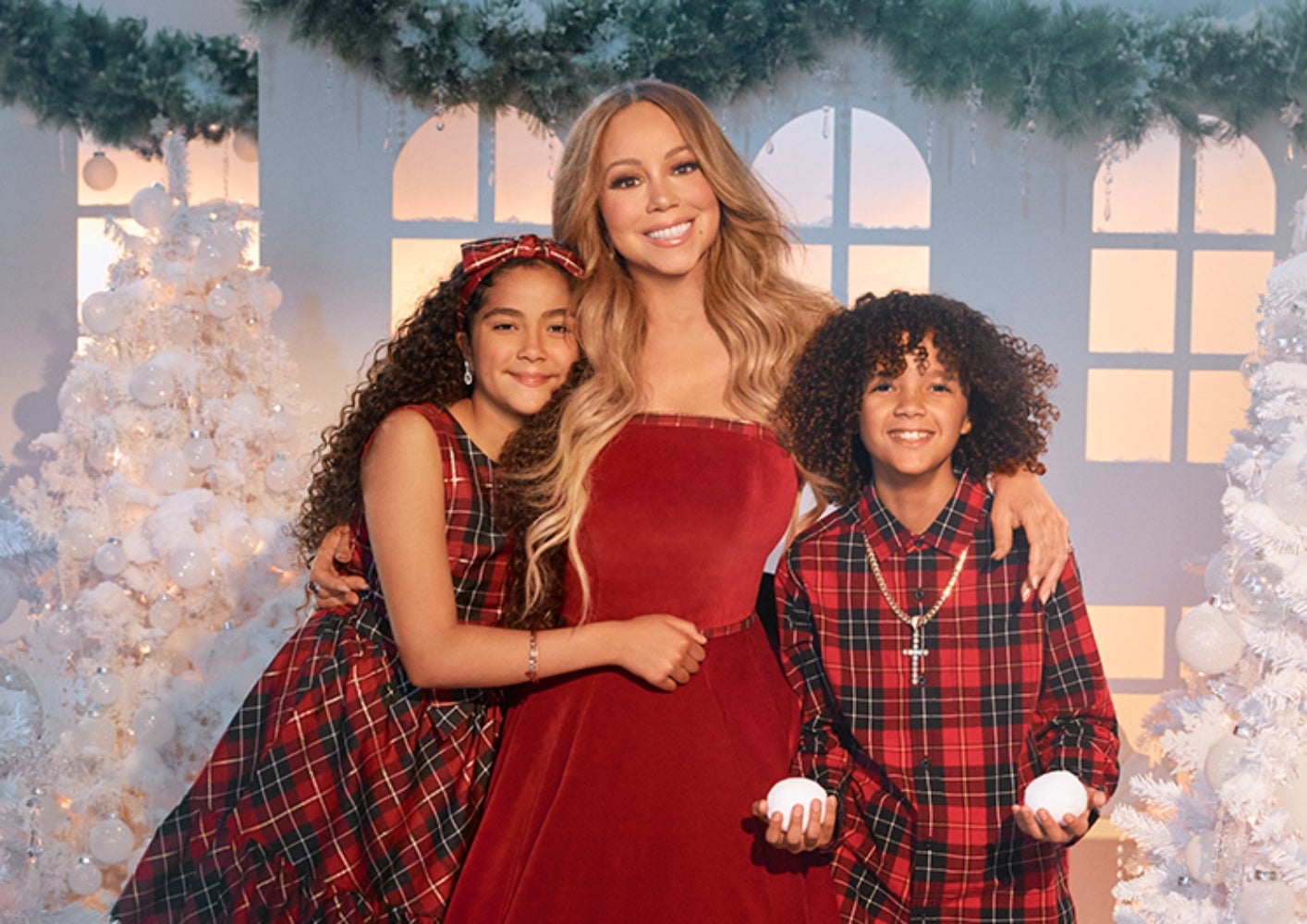 Mariah Carey And Her Twins, Roc And Roe, Star In The Children's Place Holiday Campaign