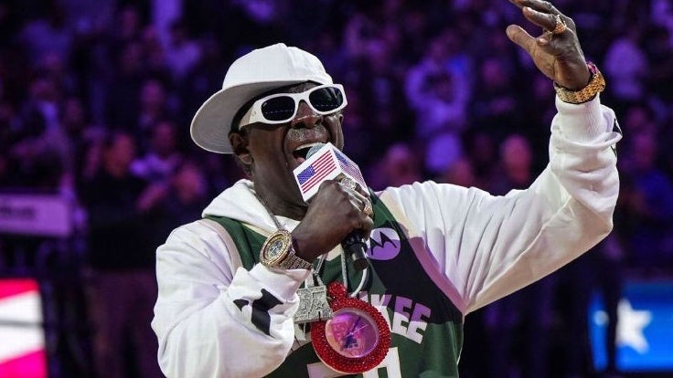 Flavor Flav Goes Viral After Singing The National Anthem At The Hawks-Bucks Game