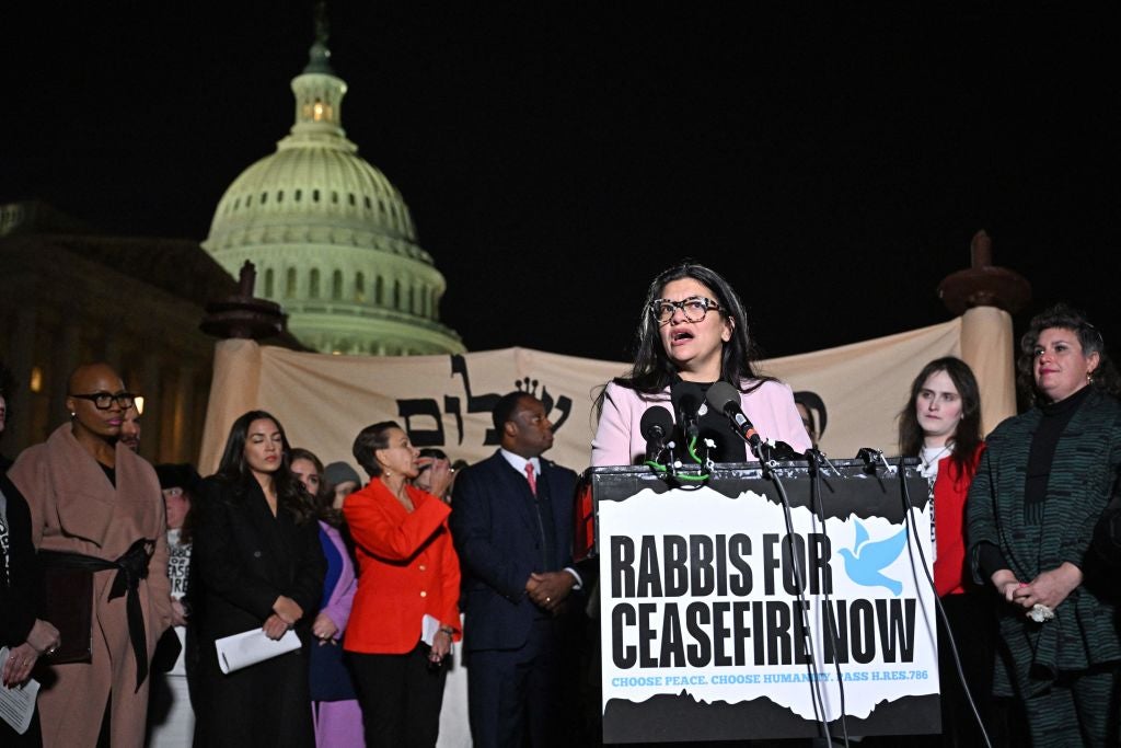 POC Lawmakers Rally Behind Rep. Rashida Tliab In Calls For Cease-Fire