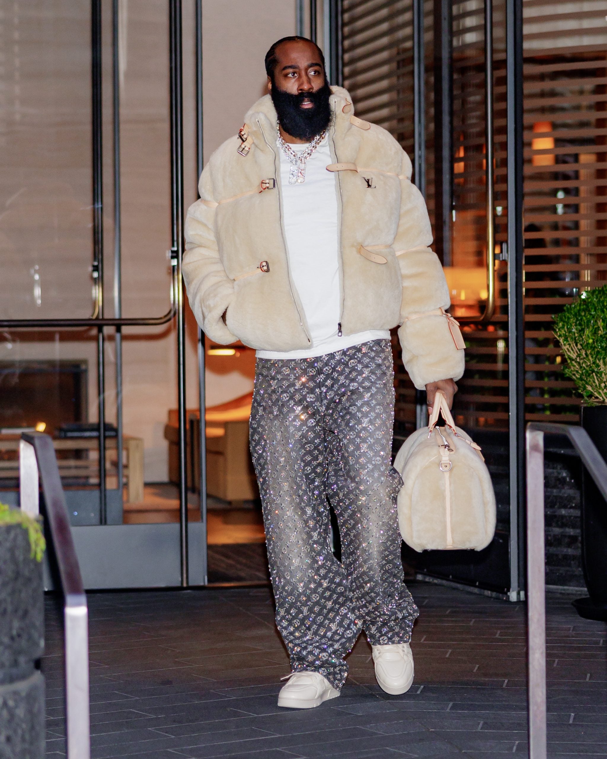 In Case You Missed It: James Harden Makes A Statement In Louis Vuitton, Rihanna Debuts Blonde Hair, And More