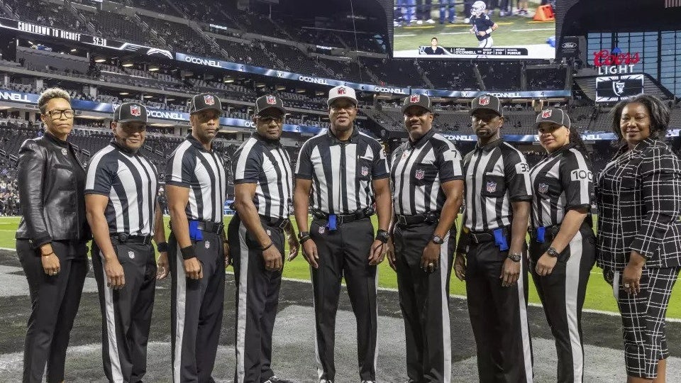 NFL Witnesses Inaugural All-Black On-Field and Replay Crew In Action
