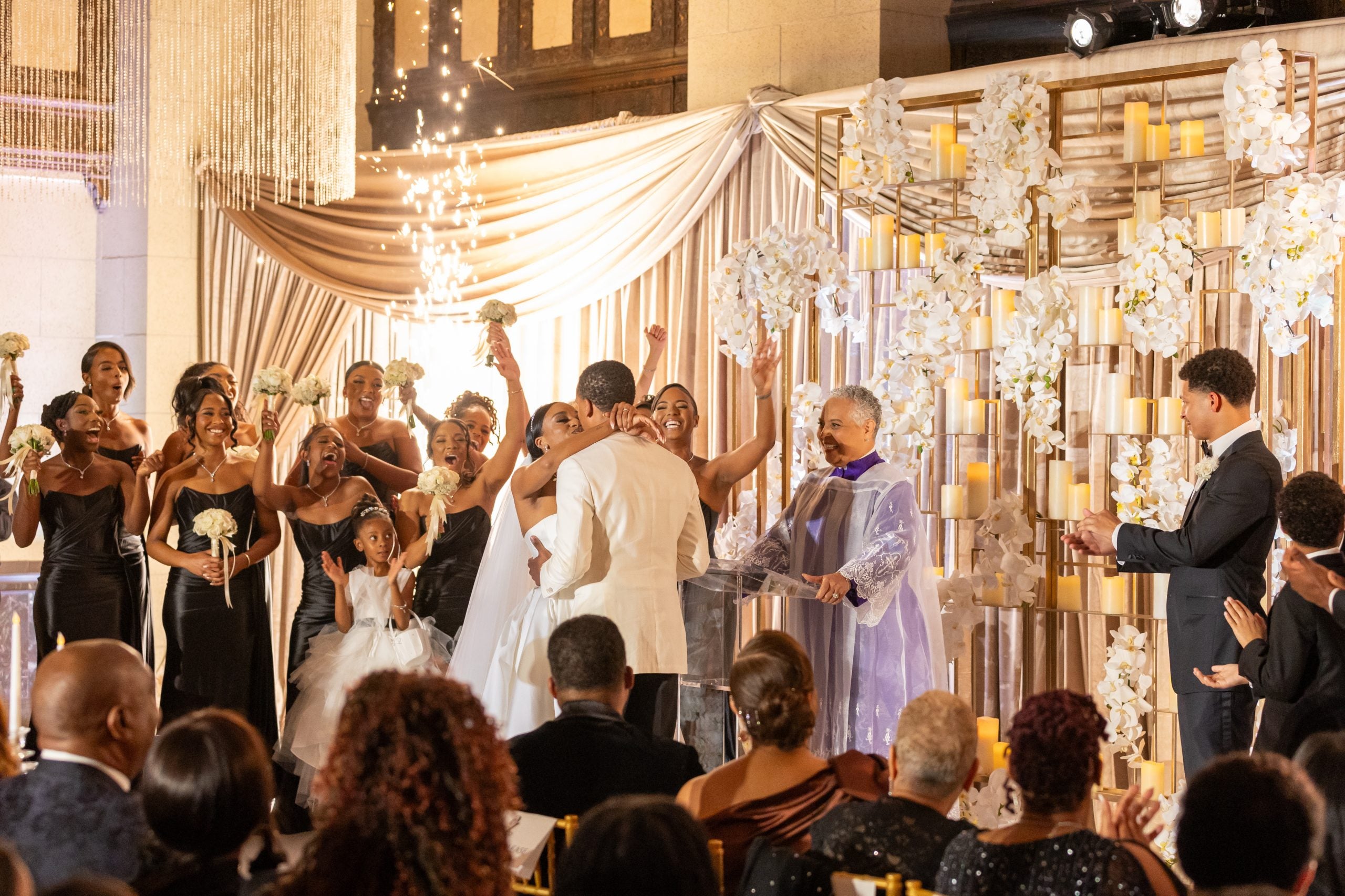 Bridal Bliss: Vanessa Bell Calloway's Daughter Ally Married Longtime Love Zach In A Star-Studded, 'Old Hollywood' Inspired Celebration