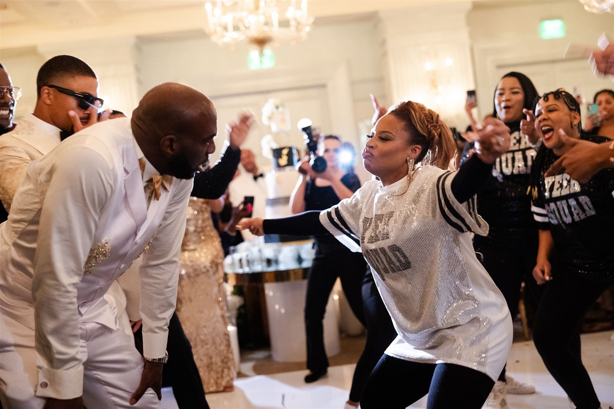 Bridal Bliss: Inside Director Crystle Roberson And Actor Omar Dorsey's Star-Studded New Year's Eve Celebration In LA