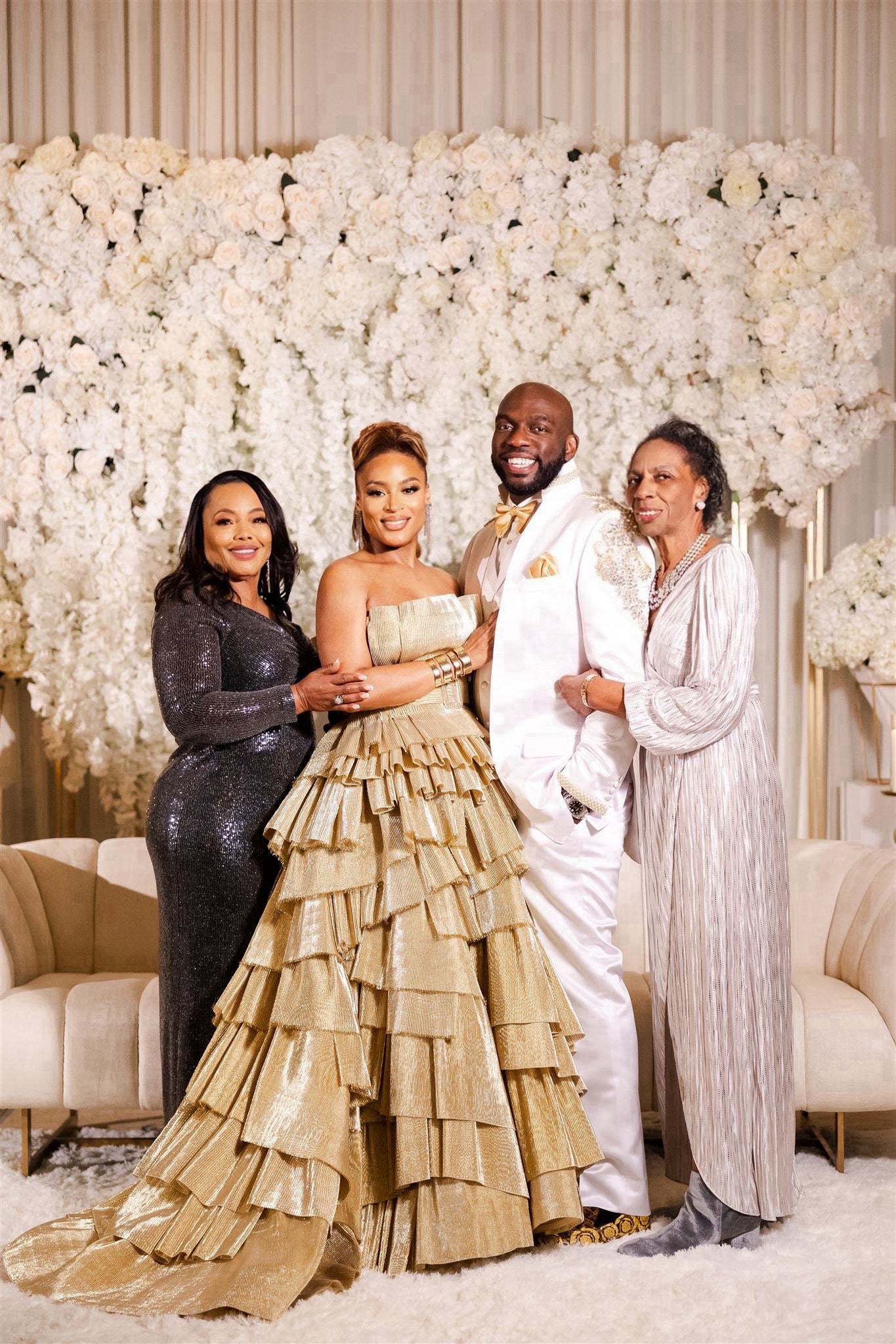 Bridal Bliss: Inside Director Crystle Roberson And Actor Omar Dorsey's Star-Studded New Year's Eve Celebration In LA