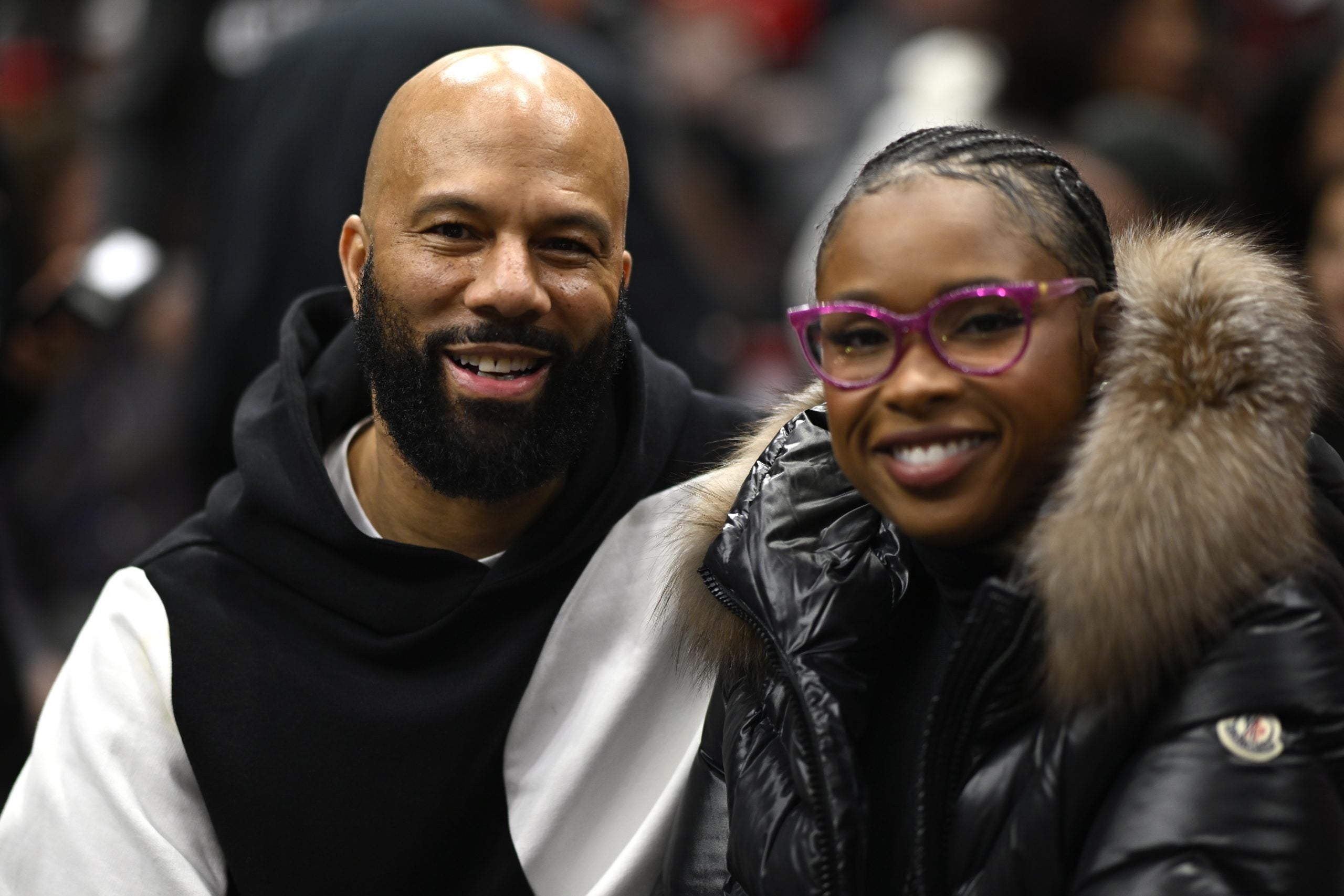 Jennifer Hudson And Common Looked Quite Cozy At A Chicago Bulls Game