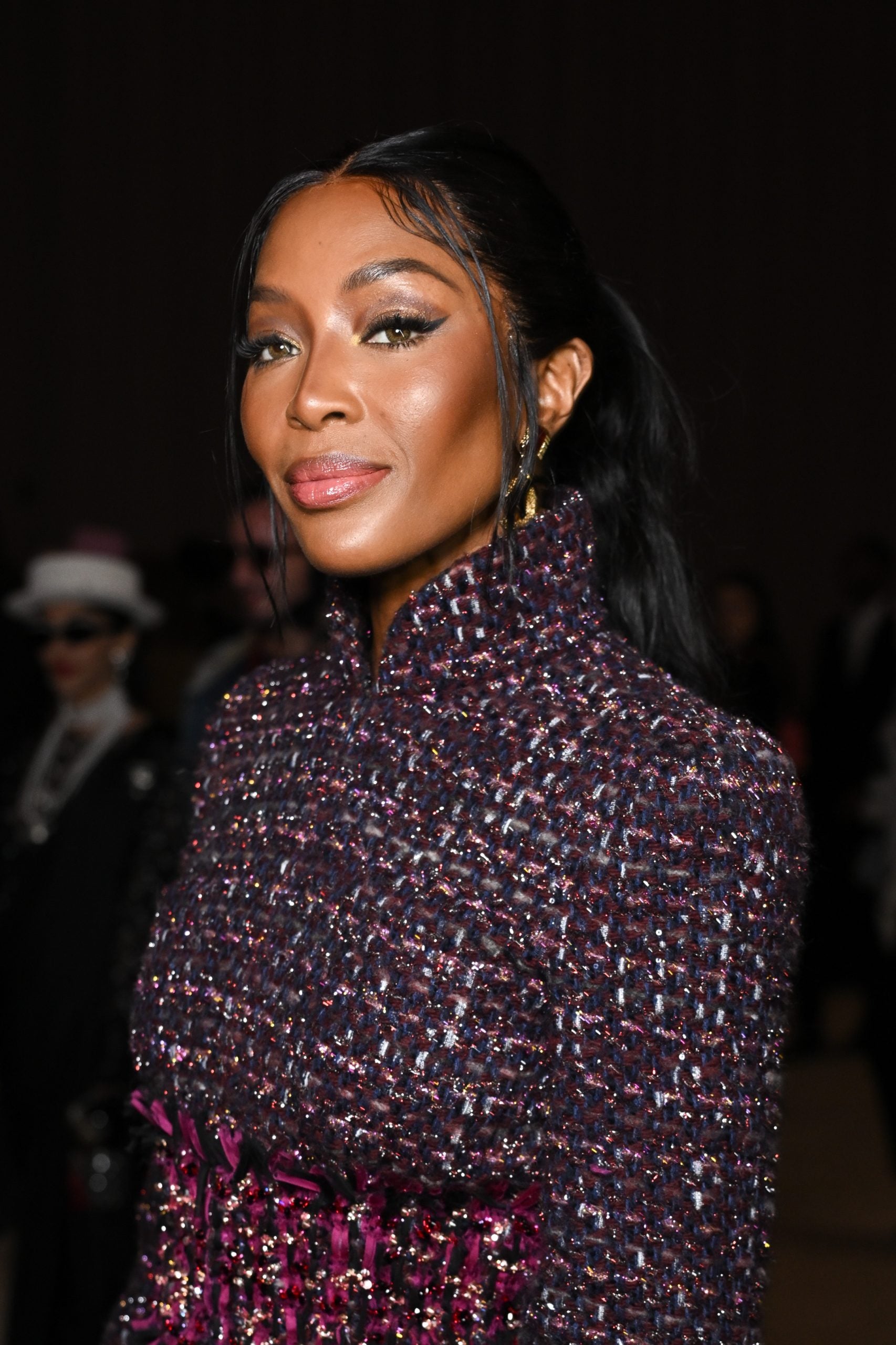 Naomi Campbell Graced Chanel’s Front Row In A Timeless Beauty Look