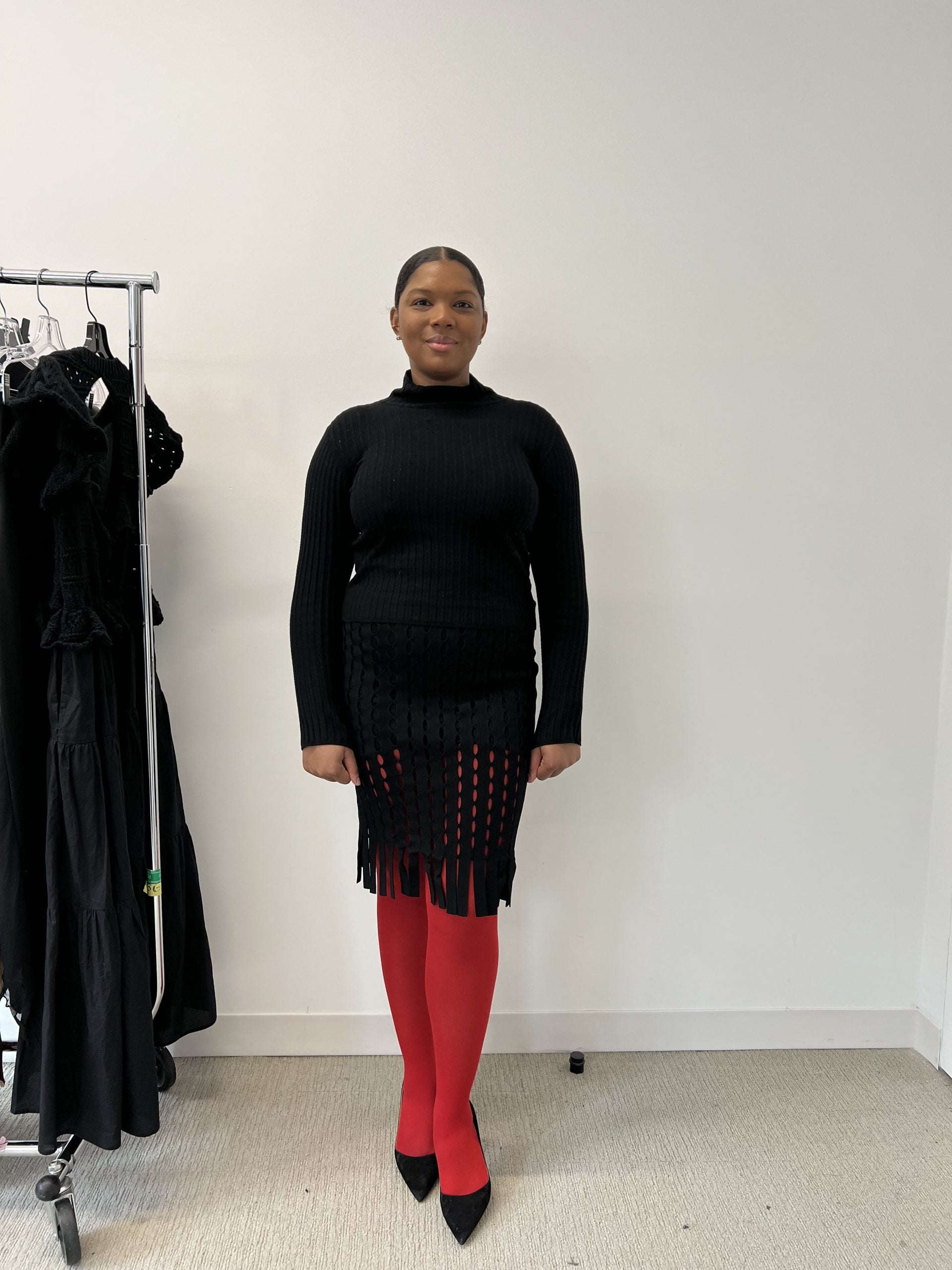 I Tried The Red Tights Trend For 24 Hours