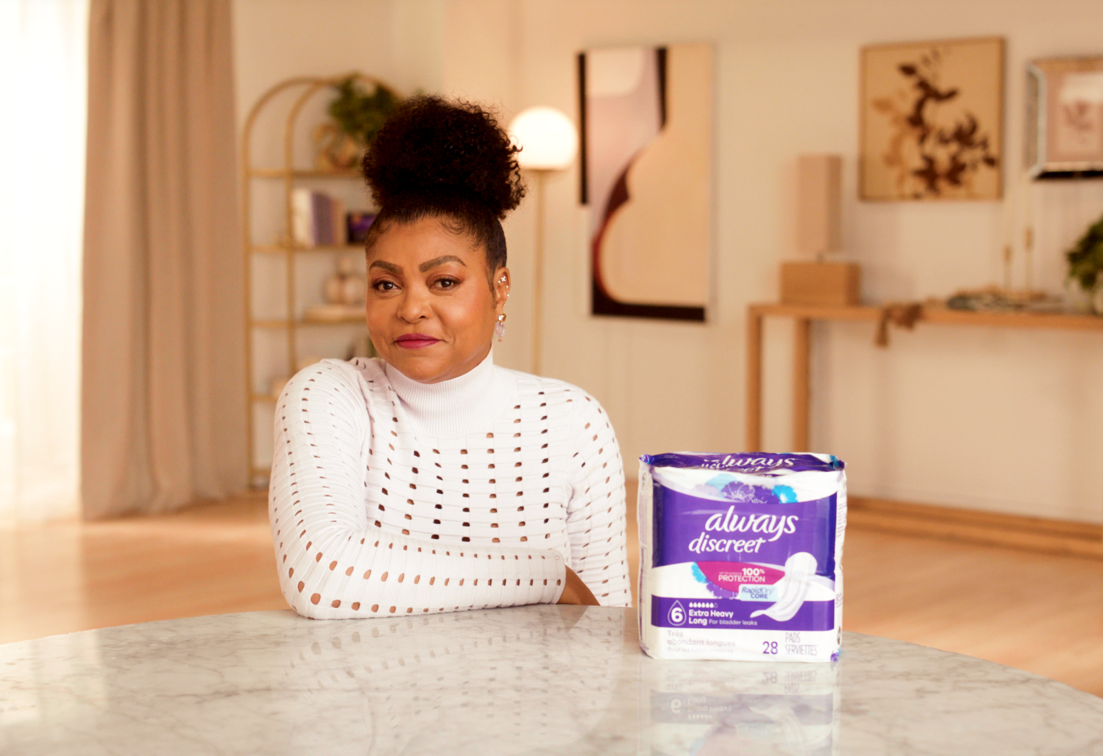 Taraji P. Henson Partners With Always Discreet To Keep It Real About An Often Unaddressed Perimenopause Symptom, Bladder Leaks