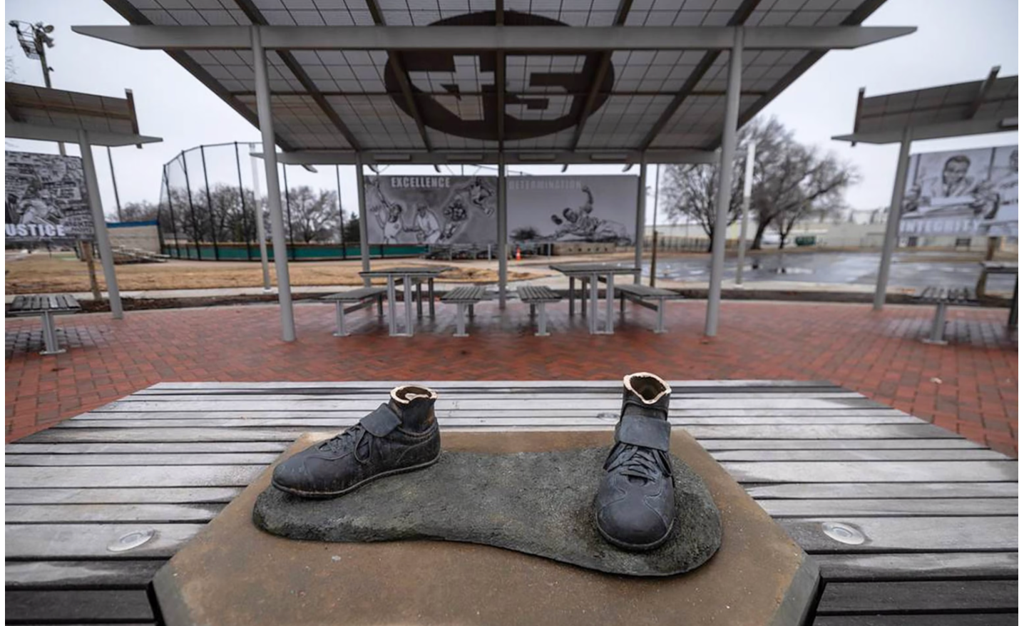 Stolen Jackie Robinson Statue Found "Dismantled And Burned" In Trash At A Kansas Park